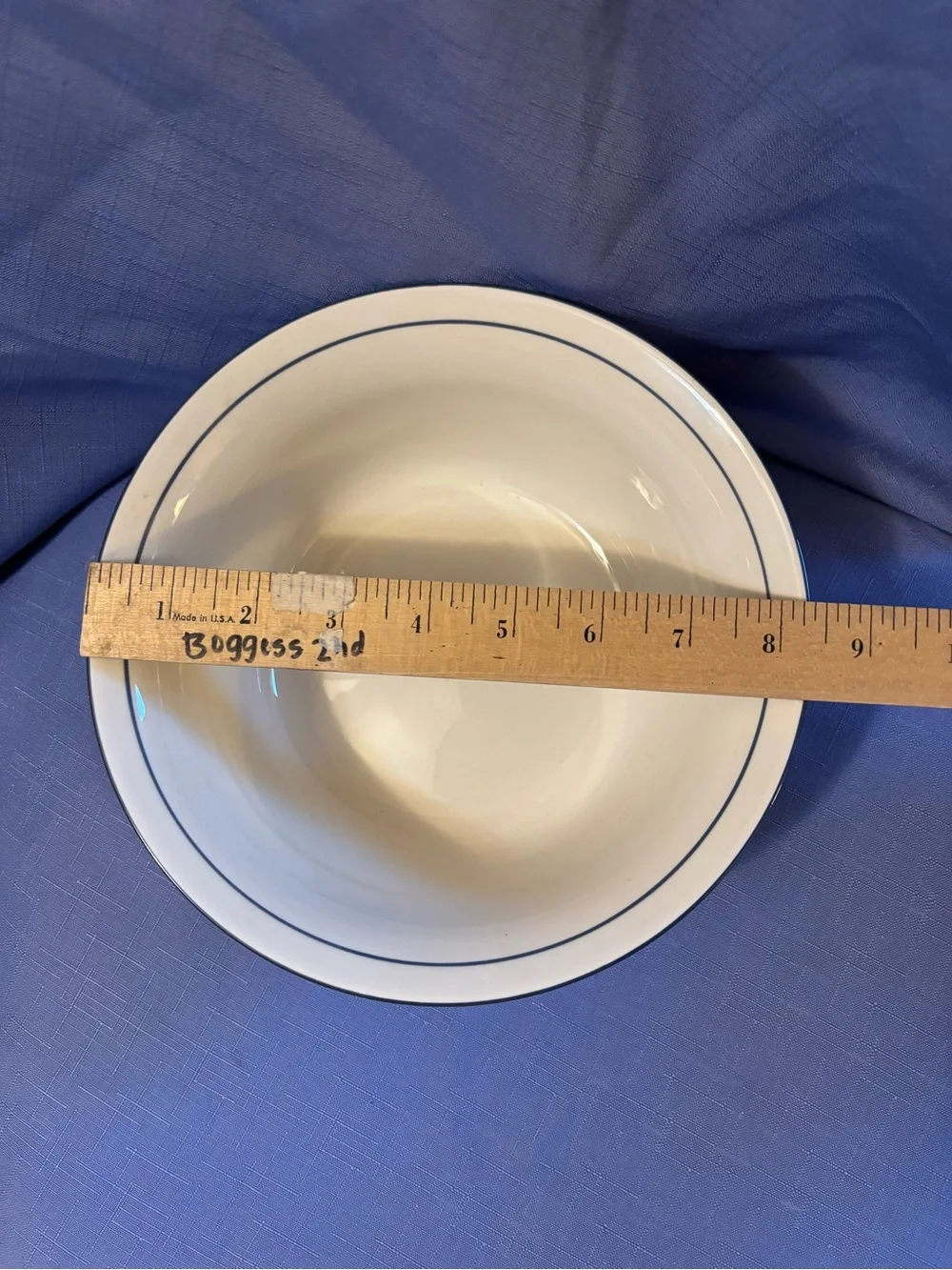 Lenox Chinastone Poppies on Blue 8.5” Bowl